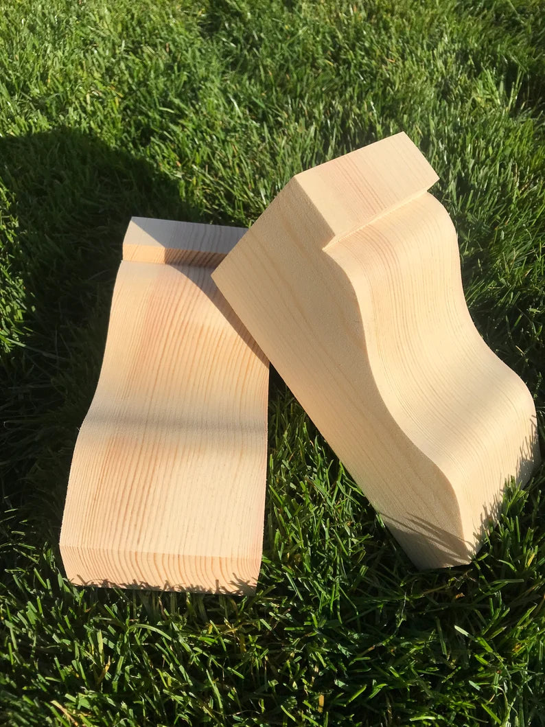 Wooden Corbels (Shelf Brackets) solid pine style BB (1 pair)