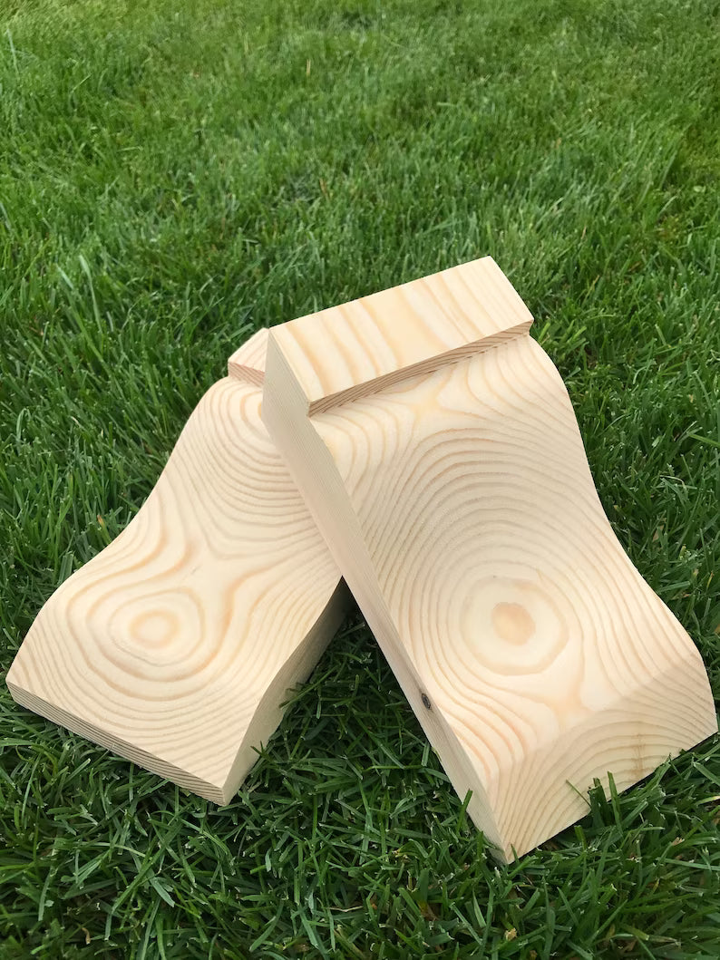 Wooden Corbels (Shelf Brackets) solid pine style B (1 pair)
