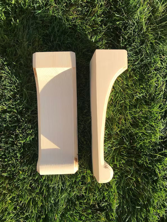 Wooden Corbels (Shelf Brackets) solid pine style S (1 pair)